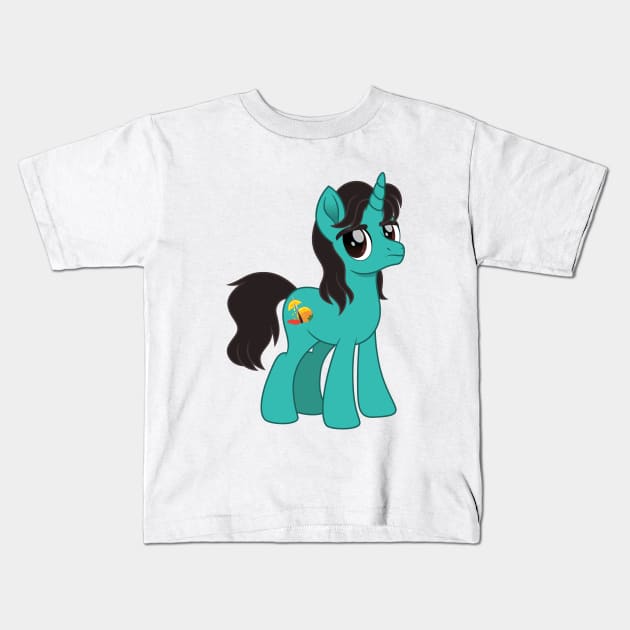 Jim pony Kids T-Shirt by CloudyGlow